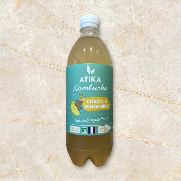 Atika - Kombucha Citron et Gingembre Bio 75cl