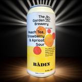 Peach Tea, Strawberry and Apricot SOUR 44cl (5,4%) - The Garden Brewery X Bådin