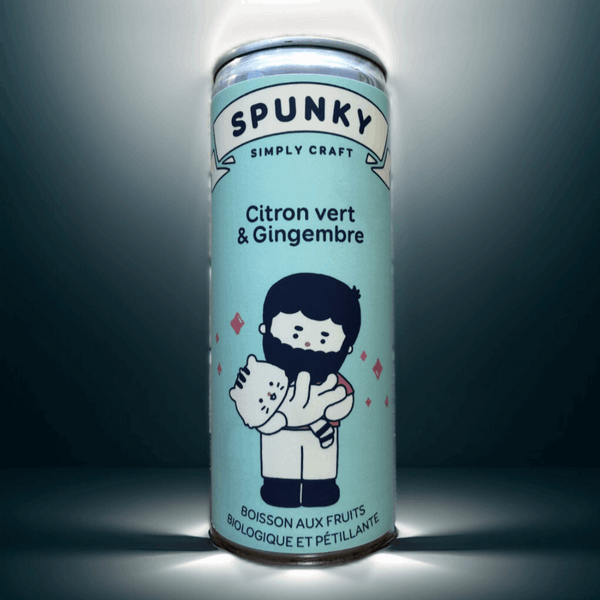 Soda bio citron vert et gingembre 25cl - Spunky