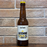 La Flemme Pale Ale 33cl 5% – La Dilettante, bouteille sur fond de briques